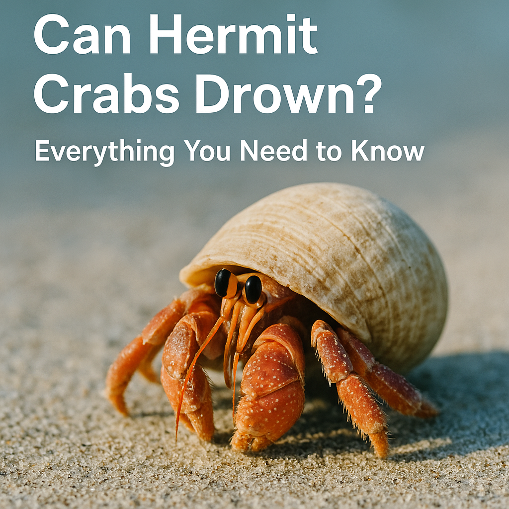 Hermit crab on sandy beach background 0 - Can Hermit Crabs Drown