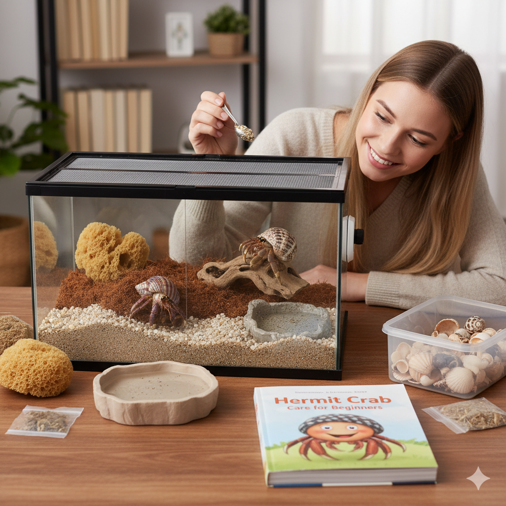 Setting Up the Perfect Hermit Crab Tank - Hermit Crab Care for Beginners: Complete Guide (2025)
