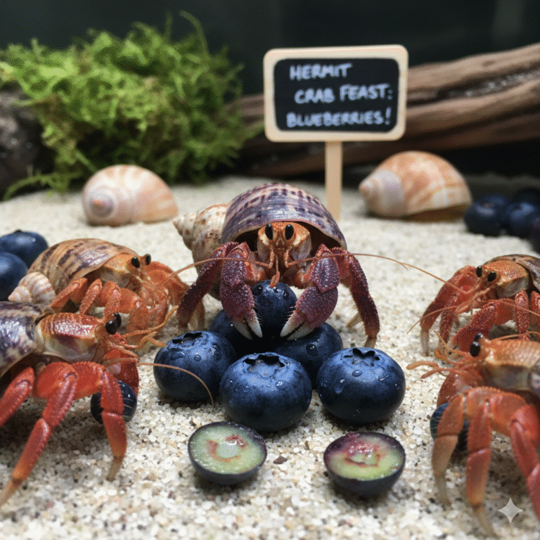 Can Hermit Crabs Eat Blueberries?
