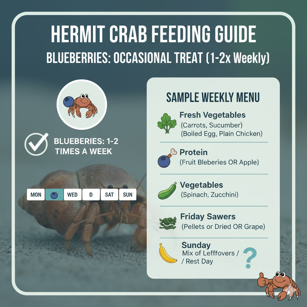 How Often Can Hermit Crabs Eat Blueberries