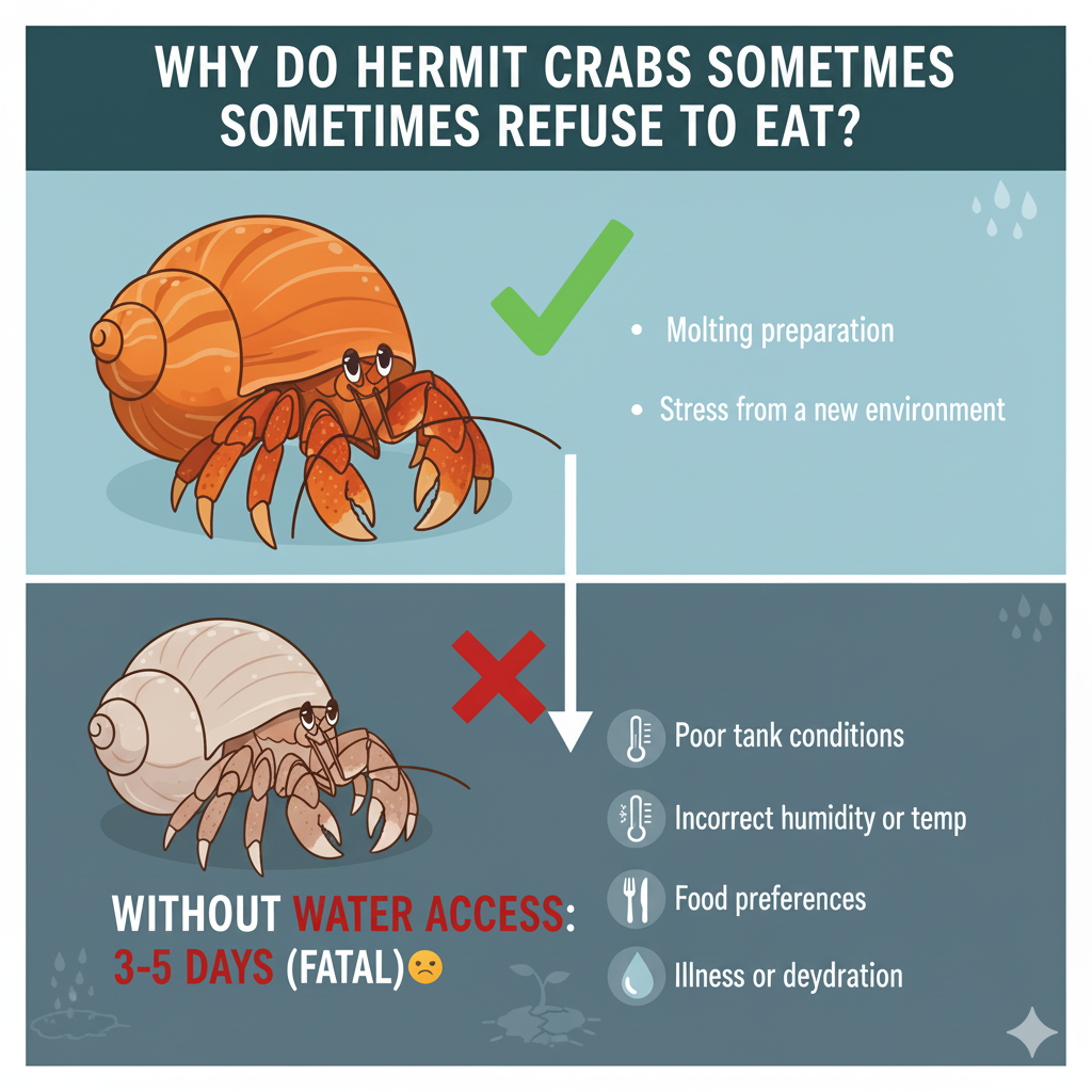 Why Do Hermit Crabs Sometimes Refuse to Eat?